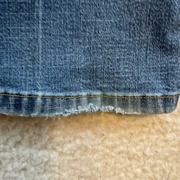 Y2K Vintage Mudd Jeans 6 27 Low Rise Bootcut Flare Burnout Two Tone Cyber Grunge - Picture 5 of 11